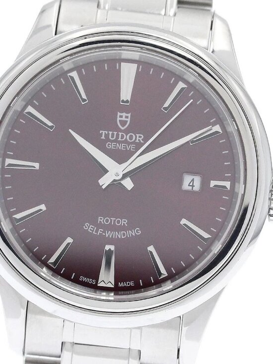 TUDOR Style 12100 Date Bordeaux Dial Automatic Ladies Watch_940362 main image 6